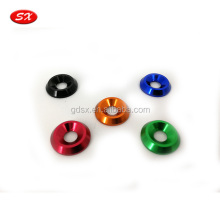 Various types aluminum finishing washers / custom aluminum cup washers